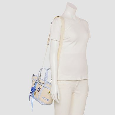 madden girl Embroidered Canvas Mini Tote Bag