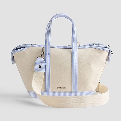 madden girl Embroidered Canvas Mini Tote Bag