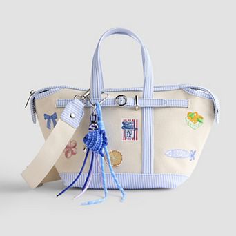 madden girl Embroidered Canvas Mini Tote Bag