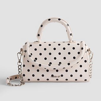 madden girl Polka Dot Top Handle Bag