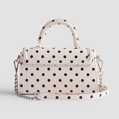 madden girl Polka Dot Top Handle Bag