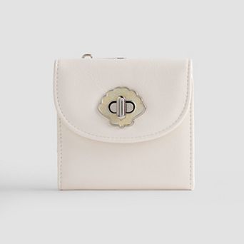 madden girl Shell Turn Lock Wallet