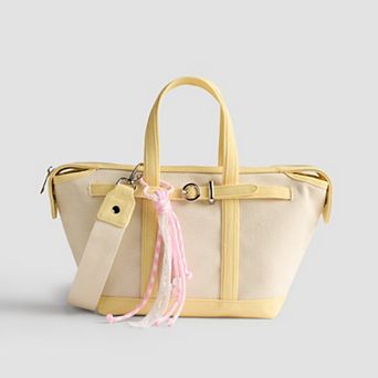 madden girl Canvas Mini Tote Bag with Adjustable Strap