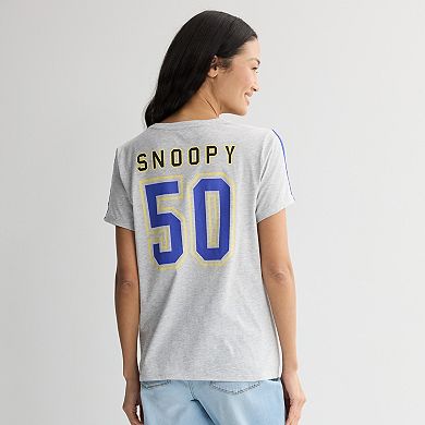 Women's Peanuts Snoopy Soccer Graphic Tee