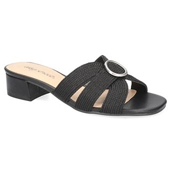 Easy Street Onyx Women's Block Heel Slide Sandals