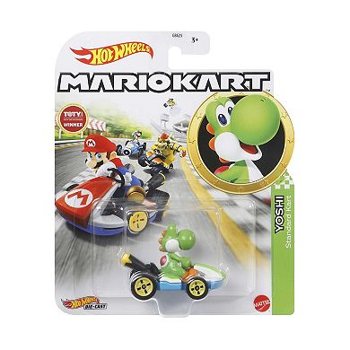 Hot Wheels Mario Kart Yoshi 1:64 Scale Die-Cast Vehicle by Mattel