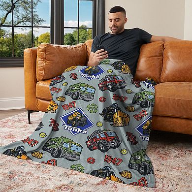 Hasbro Tonka Sketch Silk Touch Throw Blanket