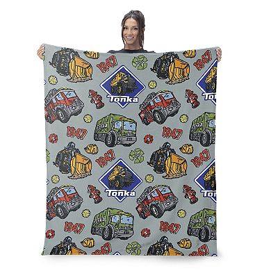 Hasbro Tonka Sketch Silk Touch Throw Blanket