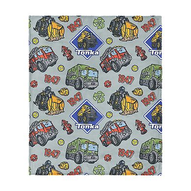 Hasbro Tonka Sketch Silk Touch Throw Blanket