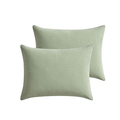 Riverbrook Home Warren 4-Piece Waffle Comforter Cover Set with Shams