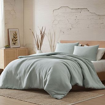 Riverbrook Home Warren 4 pc Waffle Comforter Cover Set with Shams