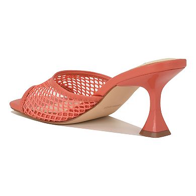 Nine West Cabana Women's Square Toe Slip-On Dress Sandals