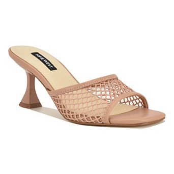 Nine West Cabana Women's Square Toe Slip-On Dress Sandals