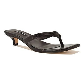 Nine West Cassa Women's Slip-On Kitten Heel Dress Sandals