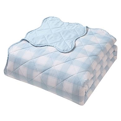 Hallmark Checkered Bliss Scalloped Quilt Set