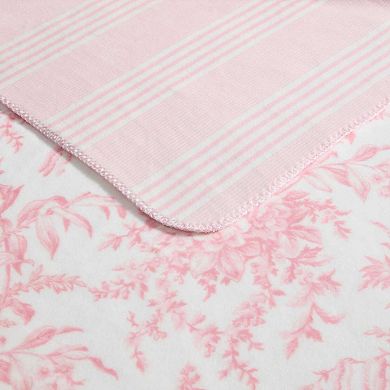 Laura Ashley Floral Print Throw Blanket