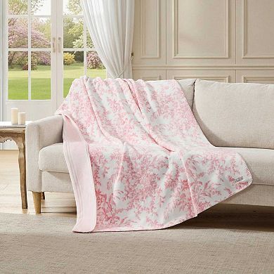 Laura Ashley Floral Print Throw Blanket