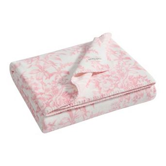 Laura Ashley Floral Print Throw Blanket