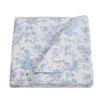 Laura Ashley Floral Print Throw Blanket