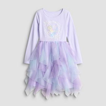 Girls 4-12 Jumping Beans® Disney's Frozen Elsa Cascading Ruffle Tutu Dress