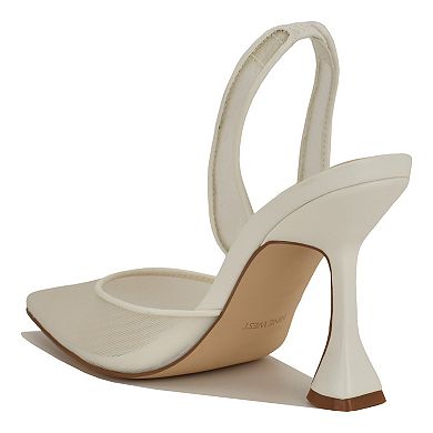 Nine West Kansy Women's Pointed Toe Slingback Dress Pumps