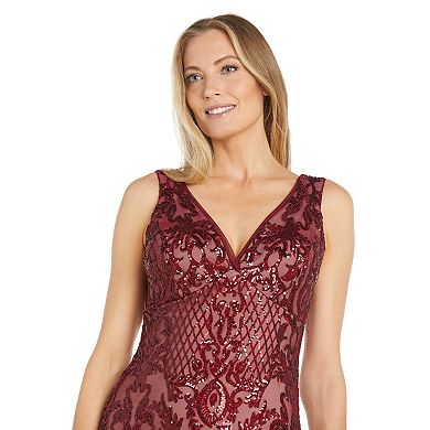 Women's R&M Richards Sleeveless Beaded Dress