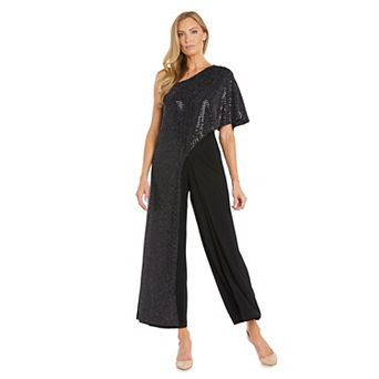 Women's R&M Richards Metallic Capelet Jumpsuit