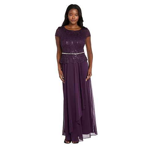 Женские платья R&M Women's R&M Richards Scallop Lace Wrap Dress
