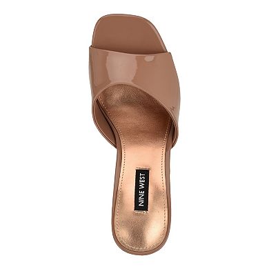 Nine West Lamell Women's Square Toe Slip-On Dress Sandals