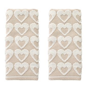 SKL Home Heart 2 pc Hand Towel Set