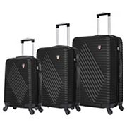 IZOD Lightweight Expandable 3-pc. ABS Spinner Luggage Set