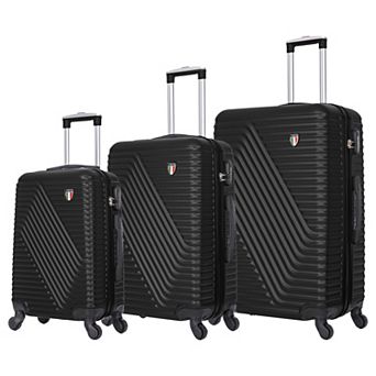 TUCCI Italy Travola 3 pc Hardside Spinner Luggage Set
