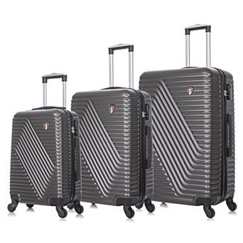 TUCCI Italy Travola 3 pc Hardside Spinner Luggage Set