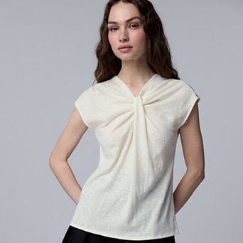 Women's Simply Vera Vera Wang Twisted Detail Top
