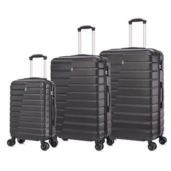 TUCCI Italy Marvello 3 pc Hardside Spinner Luggage Set