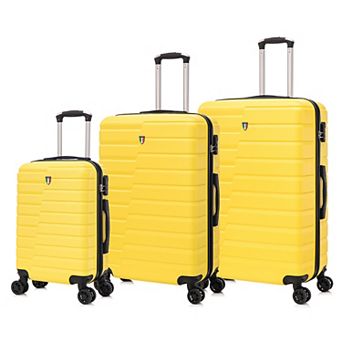 TUCCI Italy Marvello 3 pc Hardside Spinner Luggage Set