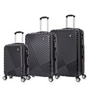 IZOD Zane Expandable Lightweight 3-Piece Hardside Spinner Luggage Set