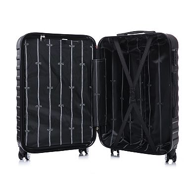 TUCCI Italy Carravia 3-Piece Hardside Spinner Luggage Set
