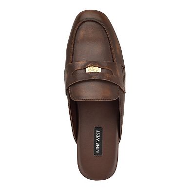 Nine West Evans Women's Slip-On Penny Loafer Mules