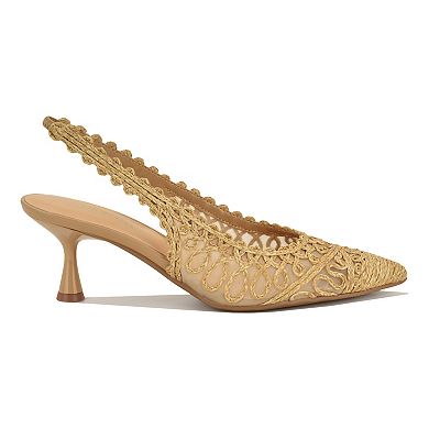 Nine West Ressa Women's Pointy Toe Slingback Pumps