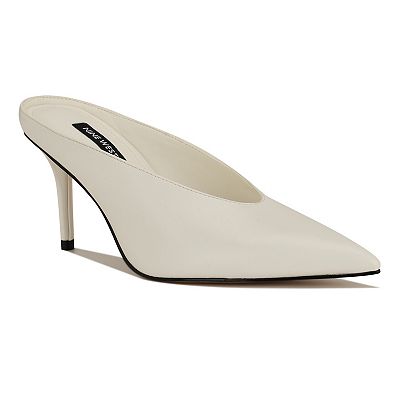 Nine West Women's Verra Slip-On Stiletto Mule Pumps - White - 7.5