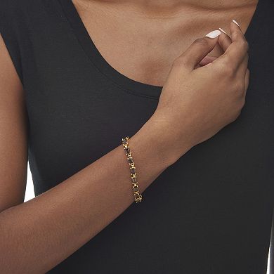 PalmBeach Jewelry Smoky Quartz Tennis Bracelet