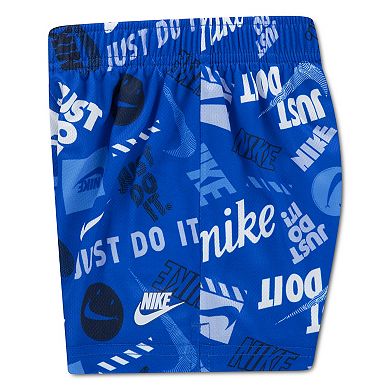 Toddler Boys Nike Printed "Just Do It." Mesh Shorts & Short Sleeve T-Shirt 2-Piece Set