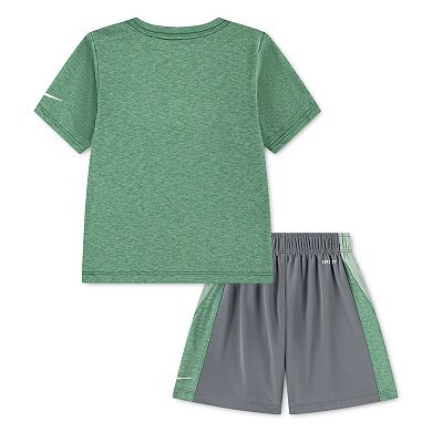 Toddler Boys Nike Short Sleeve T-Shirt & Dri-FIT Athletic Shorts 2-Piece Set