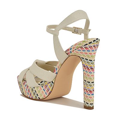 Nine West Windee Women's Round Toe Block Heel Dress Sandals