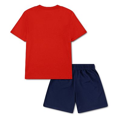 Boys 4-7 Nike "Baseball" Graphic Short Sleeve T-Shirt & Mesh Shorts 2-Piece Set