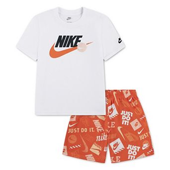 Boys 4-7 Nike Short Sleeve T-Shirt & Printed Shorts 2 pc Set