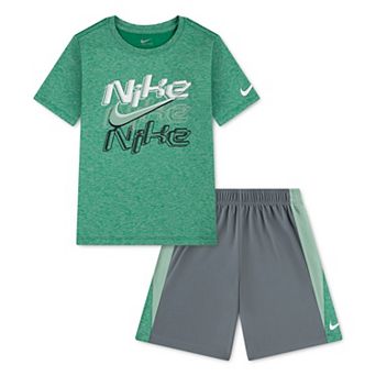 Boys 4-7 Nike Dri-FIT Icon Short Sleeve T-Shirt & Athletic Shorts 2 pc Set