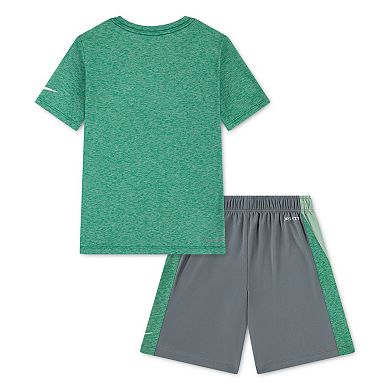 Boys 4-7 Nike Dri-FIT Icon Short Sleeve T-Shirt & Athletic Shorts 2-Piece Set