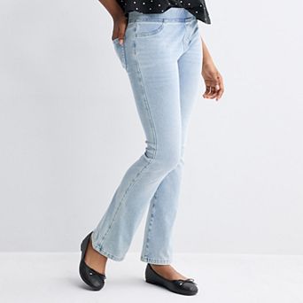 Girls 6-20 SO® Pull-On Super Stretch Bootcut Jeans in Regular & Plus Size